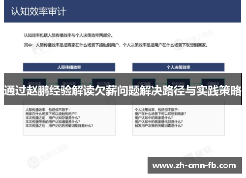 通过赵鹏经验解读欠薪问题解决路径与实践策略